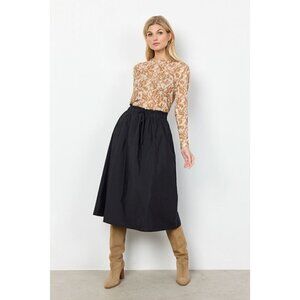 NWT SOYA CONCEPT ALDA 39 Golden Print Mesh Longsleeve Shirt